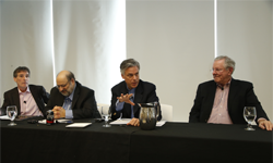 John Resnick, Wharton Prof. Stuart Diamond, Jon Huntsman, Jr. and Steve Forbes