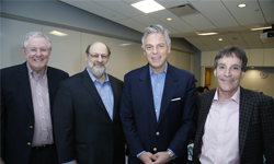 Steve Forbes, Wharton Prof. Stuart Diamond, Jon Huntsman, Jr and John Resnick